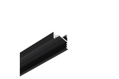 Led profiel corner10 c/u1 3000 zwart geanodiseerd