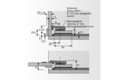 Draaischuifdeursysteem KA 5740 /  300 mm
