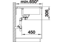 Blanco Delta II-F zacht wit automatische bediening
