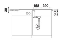 Blanco Adira XL 6 S tartufo automatische bediening