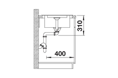 Blanco Adira XL 6 S tartufo automatische bediening