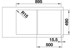 Blanco Axia III 5 S café automatische bediening
