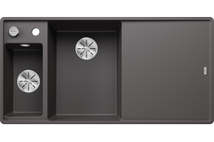 Blanco Axia III 6 S-F links rock grey automatische bediening
