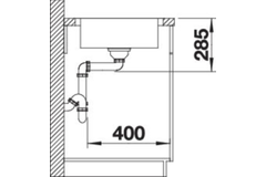 Blanco Lantos 45 S-IF compact automatische bediening