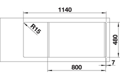 Blanco spoeltafel lemis 8 s-if auto