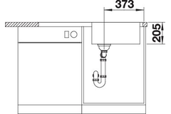 Blanco spoeltafel lemis xl 6 s-if auto