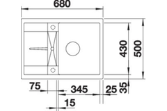 Blanco spoeltafel metra 45 s compact tartufo man