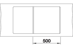 Blanco spoeltafel metra 5 s-f wit auto.