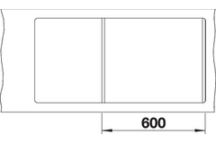 Blanco Metra 6 S-F zacht wit automatische bediening