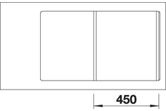Blanco Zenar 45 S-F links wit automatische bediening