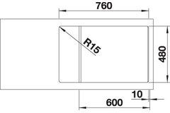 Blanco Zia XL 6 S compact wit automatische bediening