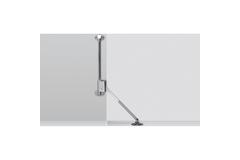 Klephouder Klassik D met lager L 258 D / 300, links, vernikkeld