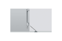 Klephouder Klassik D met magnetische sluiting / 365, links, vernikkeld