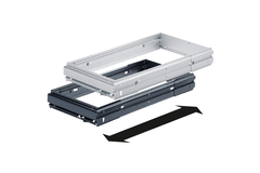 Traploos in de breedte verstelbaar hangmapregisterframe Systema Top 2000, 
 534 - 706, Aluminiumkleurig