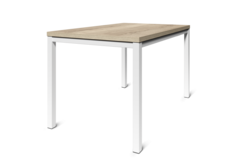 Tafel uitsch. Toy 120x80 wit-glas antraciet