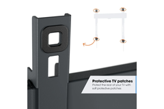 Tvm3615 wandsteun voor flatscreen 40-77" 35kg zwart kantelbaar 20°