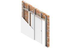 Xinnix X5D Wall 3015 MS75 dubbel + systeem MS75 1030 100/125